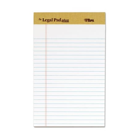 Tops Products TOPS, inTHE LEGAL PADin PERFORATED PADS, NARROW RULE, 5 X 8, WHITE, 50 SHEETS, DOZEN 71500